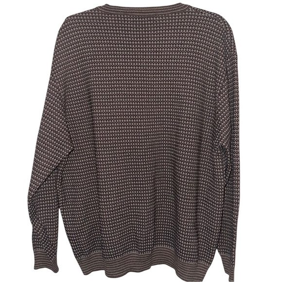 Vintage Toscano Men’s Cotton Tweed Made in Italy V-Neck Pullover Sweater Size XL - Picture 4 of 7